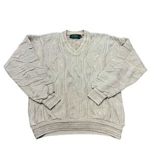 Vintage Tundra Coogi Style 3D Knit Sweater
